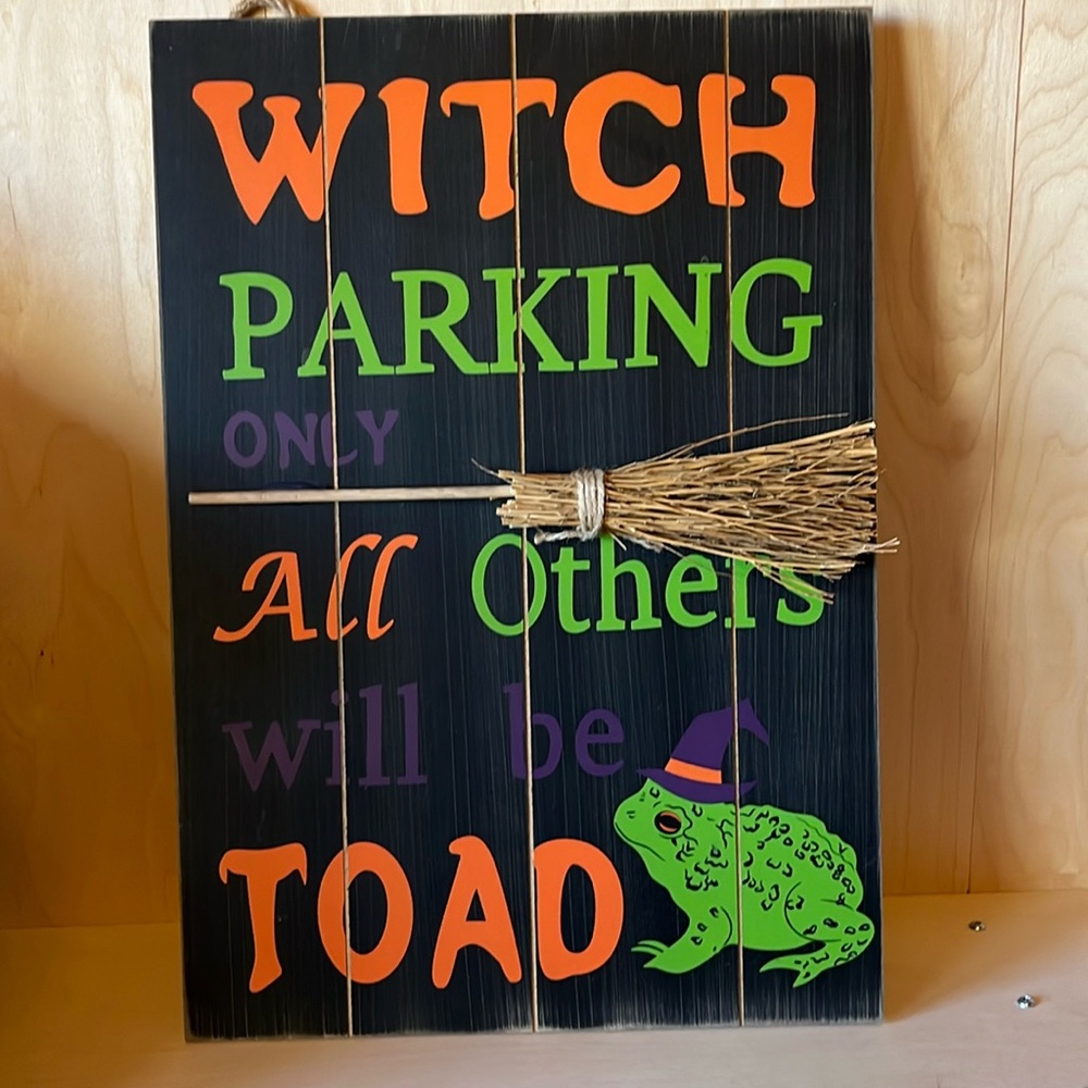 Wooden Halloween Sign
